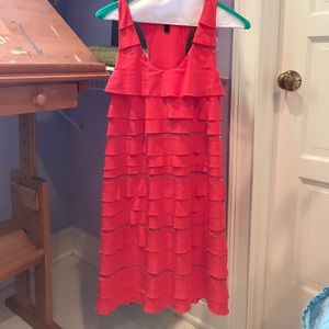 BCBG racerback beaded party dress